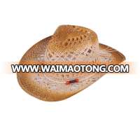 raffia straw with elastic weatband quality character cowboy hats