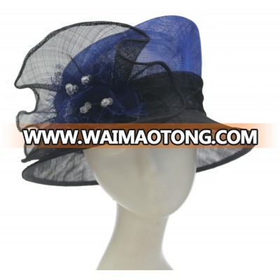 ABPF Vintage Bowler Sinamay Wedding Beach Sun Church Top Hats Bucket