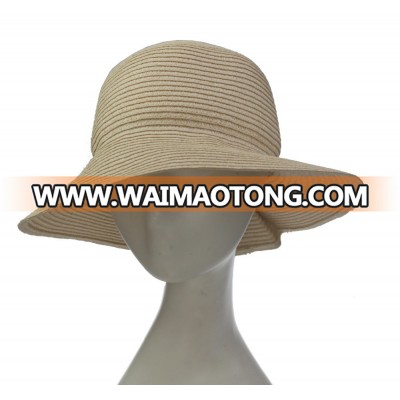 ABPF Fancy Summer Beach Sun Foldable Straw Hats With Bow