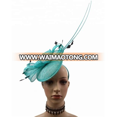 Ladies  Vintage Royal Derby Millinery Sinamay Hair  Fascinator Base Veil Headband Hat Feather Netting Acessories