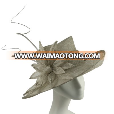 ABPF Wide Brim Sinamay Fabric Derby Church Party Hats